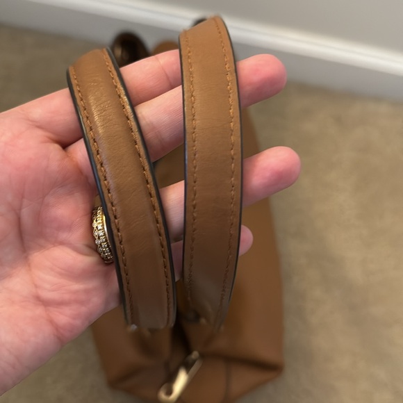 Michael Kors Cognac Raven Large Leather Shoulder Bag - Picture 9 of 12